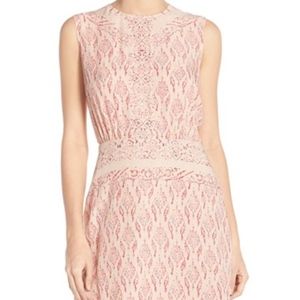 NWOT - Sleeveless Emalea Coral Silk Dress BCBG